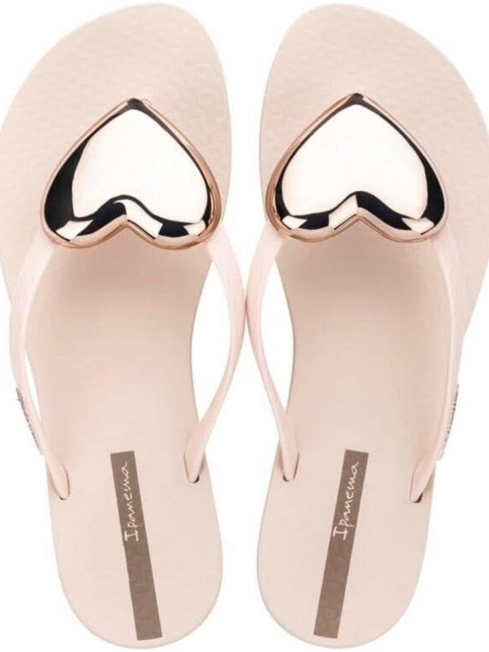 Ipanema Women's Blush Pink Heart Flip Flop Sandals